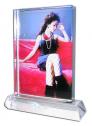 LARGE PORTRAIT BLOCK CRYSTAL WITH STAND